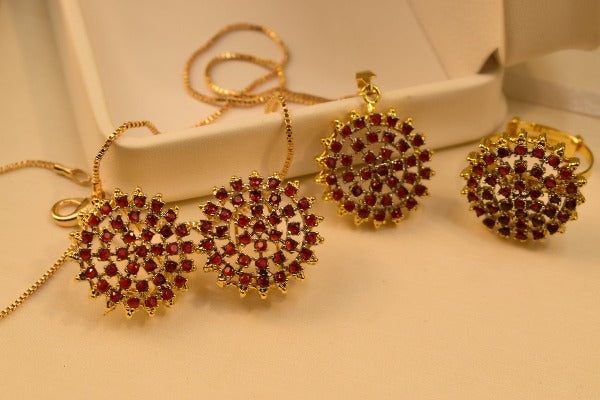 Beautiful Gold Plated Necklace Set for Girls/Women