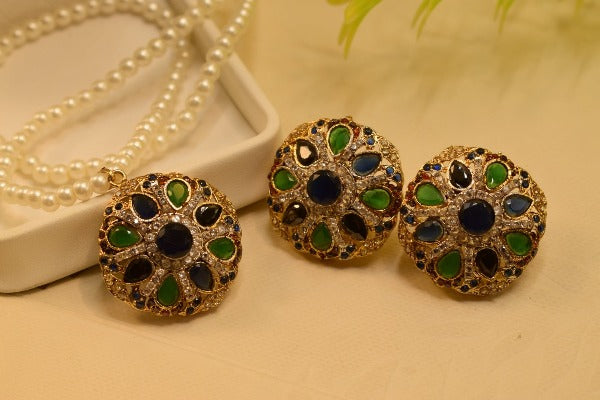 Elegant Real Stones Necklace Set for Girls/Women