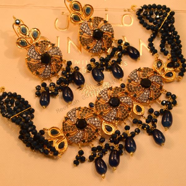 Beautiful Fancy Design Real Stones Necklace Set for Girls/Women