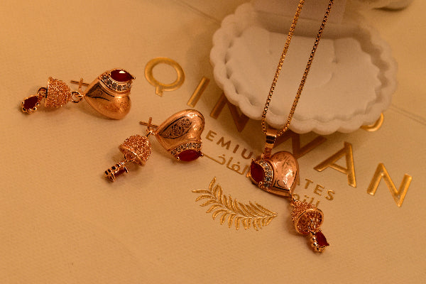 Beautiful Design Gold Plated Crystal Stones Necklace Set for Girls/Women