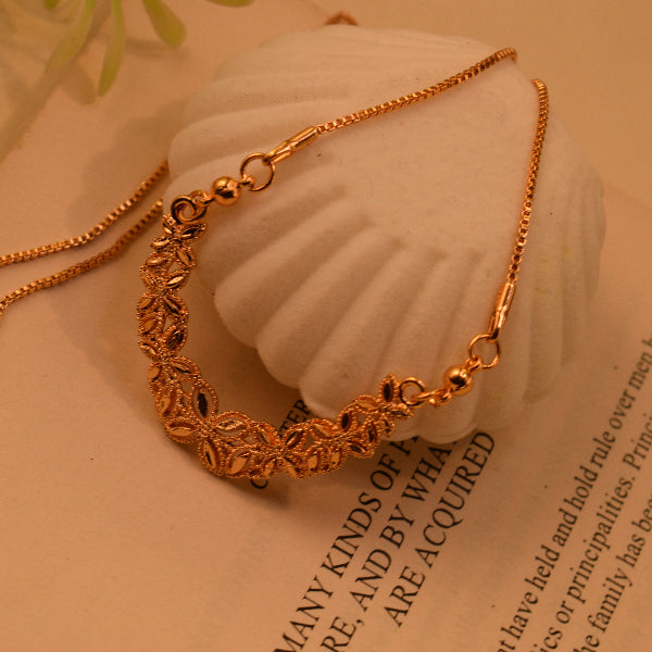 Luminous Unique Design Gold Plated Necklace for Girls/Women