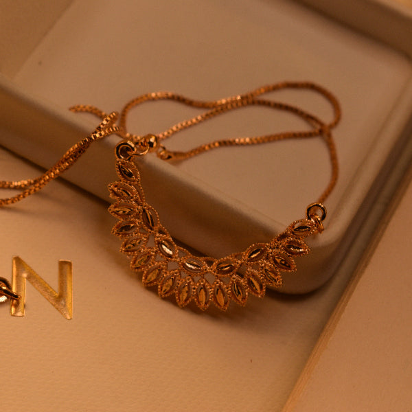 Sparkling Unique Design Gold Plated Necklace for Girls/Women