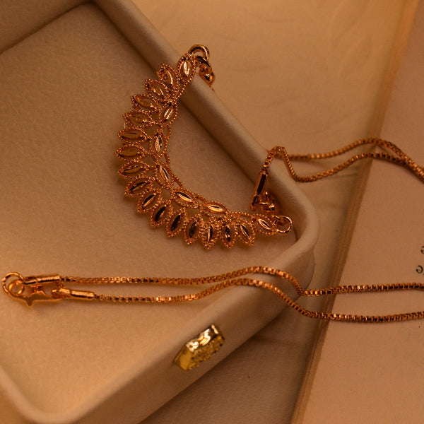 Sparkling Unique Design Gold Plated Necklace for Girls/Women