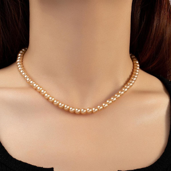 Luminous Unique Design Pearls Necklace for Girls/Women