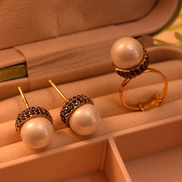 Charming Design Gold Plated Crystal Stones Necklace Set for Girls/Women