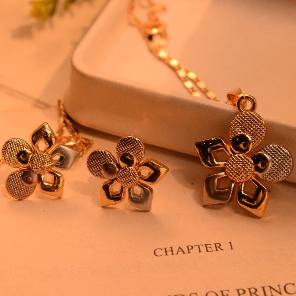 Luxury Unique Design Gold Plated Necklace Set for Girls/Women