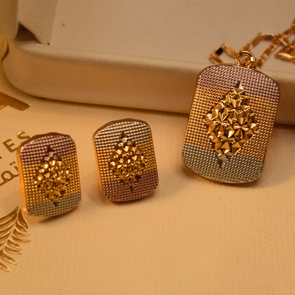 Luxury Unique Design Gold Plated Necklace Set for Girls/Women