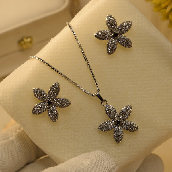 Luxury Unique Design Crystal Stones Necklace Set for Girls/Women