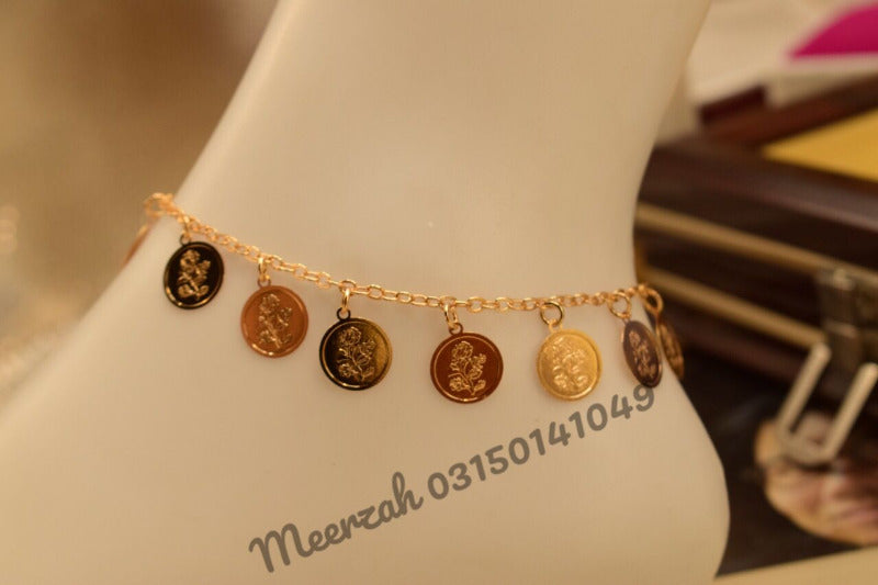 Beautiful Design Golden Anklet for Girls/Women