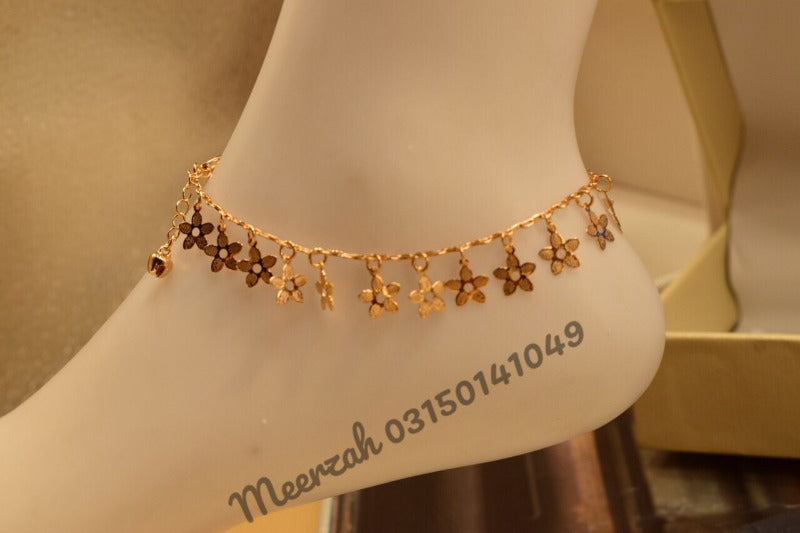 Beautiful Golden Star Anklet for Girls/Women