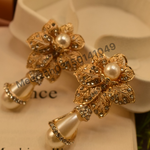 Stylish Gold Coated Earrings For Girls/Women