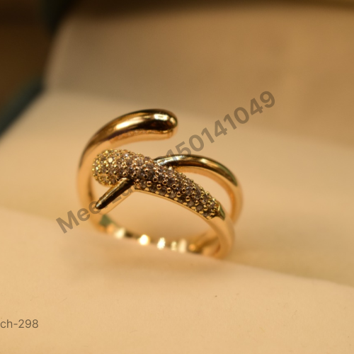 Elegant Design Gold Plated Ring for Girls/Women