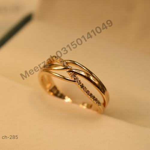 Unique Design Gold Plated Ring for Girls/Women