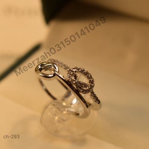 Copy of Stylish Gold Crystal Stone Plated Ring for Girls/Women