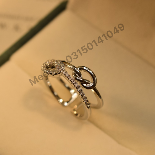 Copy of Stylish Gold Crystal Stone Plated Ring for Girls/Women