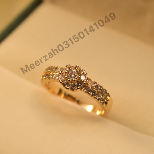 Stylish Crystal Stone Gold Plated Ring for Girls/Women