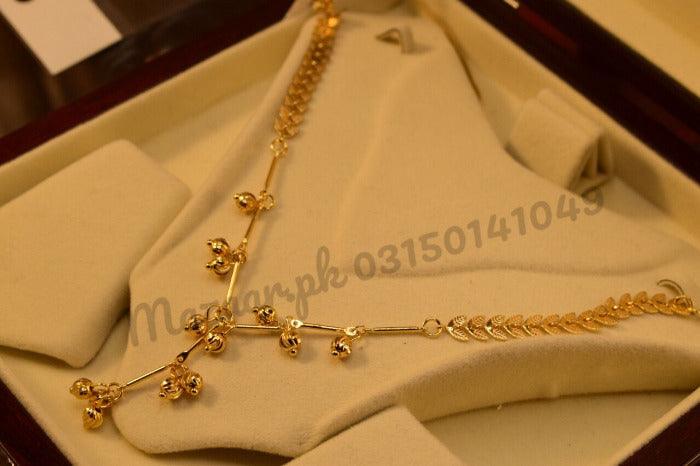 18K Chain Mala Micro Gold Plated Pendant for Girls/Women - Meerzah