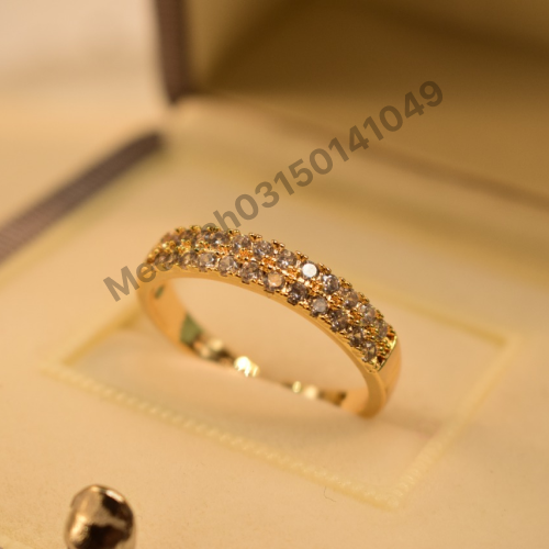 Stylish Crystal Gold Plated Ring for Girls/Women