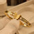 Elegant Fancy Butterfly Golden Bangle Bracelet for Girls/Women - Meerzah