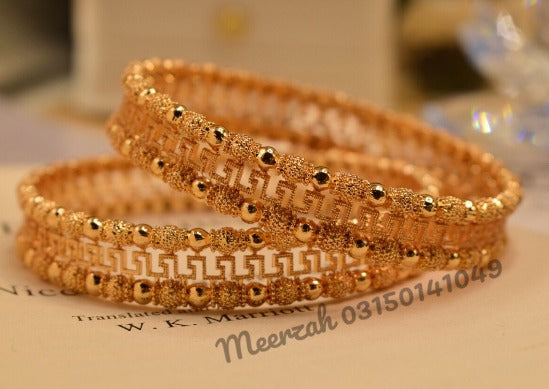 Stylish  Golden Design Bangles Set for Girls/Women