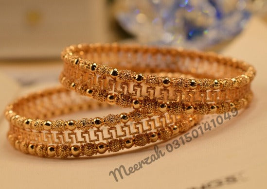 Stylish  Golden Design Bangles Set for Girls/Women