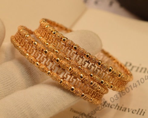 Stylish  Golden Design Bangles Set for Girls/Women