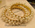 Fancy Golden White Pearls Design Bangles Set for Girls/Women