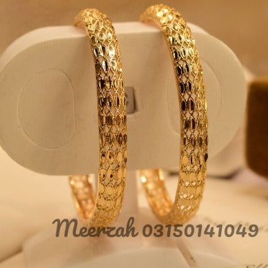 Fancy Golden Unique Design Bangles Set for Girls/Women