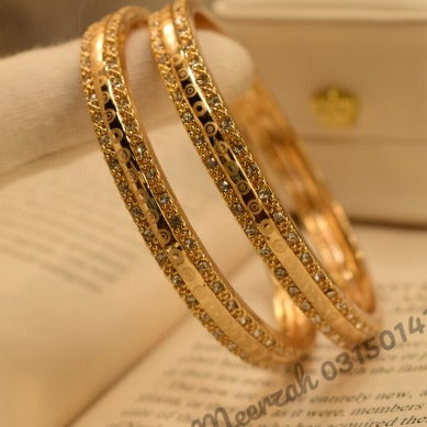 Elegant Golden Unique Design Bangles Set for Girls/Women