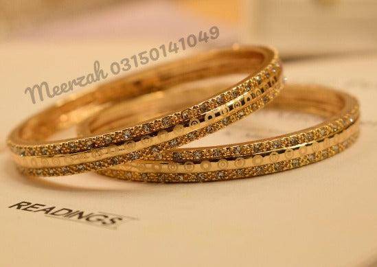 Elegant Golden Unique Design Bangles Set for Girls/Women