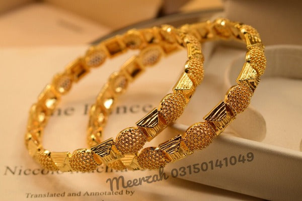 Elegant Gold Design Bangles Set for Girls/Women