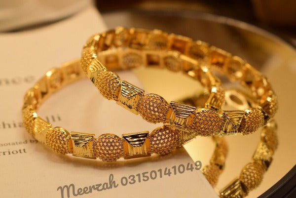 Elegant Gold Design Bangles Set for Girls/Women