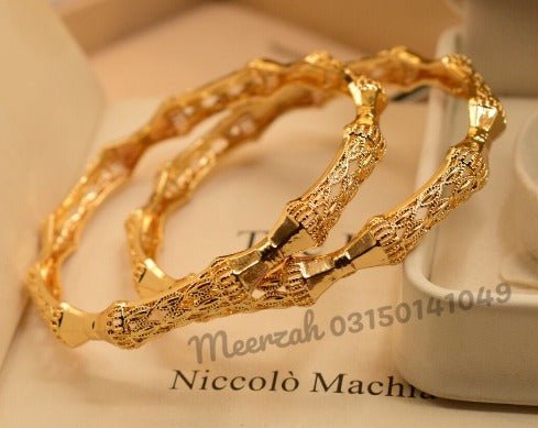 Elegan Unique Gold Design Bangles Set for Girls/Women