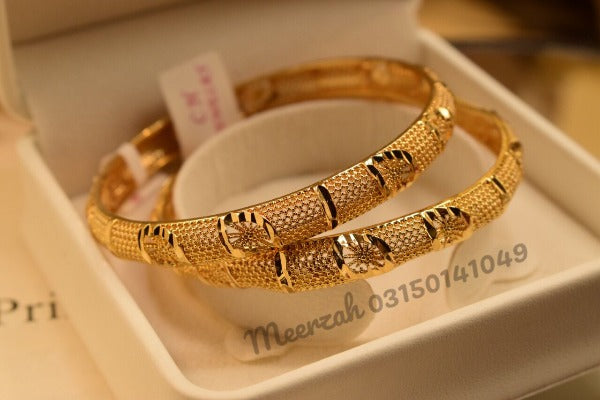 Stylish Karay Gold Design Bangles Set for Girls/Women