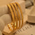 18k Gold Design Indian Gold Plated Bangles set for Girls/Women