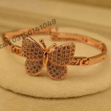 Stylish Butterfly Crystal Golden/Silver Bracelet for Girls/Women