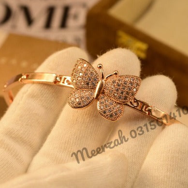 Stylish Butterfly Crystal Golden/Silver Bracelet for Girls/Women