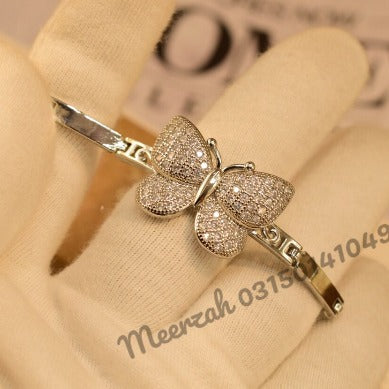 Stylish Butterfly Crystal Golden/Silver Bracelet for Girls/Women