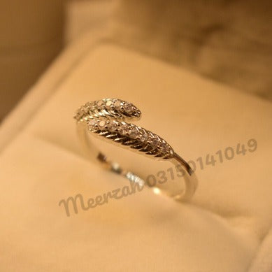 Elegant Silver Mini Zircon Crystal Ring for Girls/Women - Meerzah