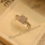 Beautiful Silver Design Black Stone Crystal Ring for Girls/Women - Meerzah