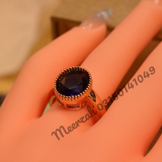 Blue Stone  Adjustable Ring for Girls/Women