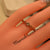 Fancy Golden Adjustable Ring for Girls/Women