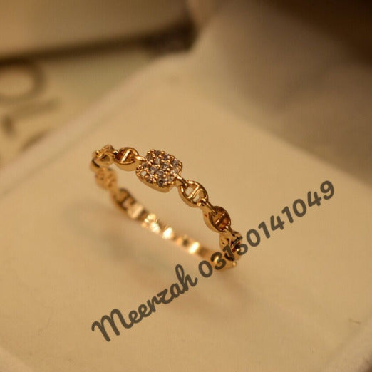 Fancy Golden Adjustable Ring for Girls/Women