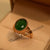 Beautiful Green Adjustable Ring for Girls/Women