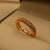 Fancy Stylish Design Crystal Stone Golden Ring for Girls/Women