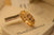 Elegant Fancy Design Crystal Golden Ring for Girls/Women