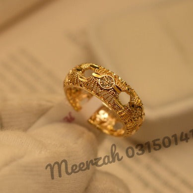 Elegant Fancy Design Golden Ring for Girls/Women