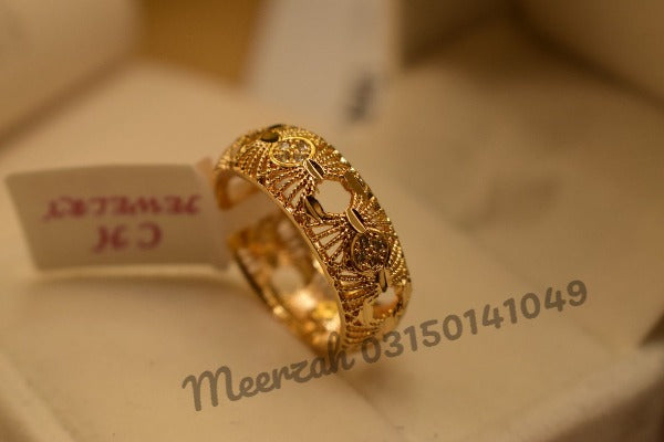 Elegant Fancy Design Golden Ring for Girls/Women