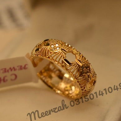 Elegant Fancy Design Golden Ring for Girls/Women