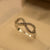 Fancy Infinity Golden/Silver Design Crystal Rings for Girls/Women